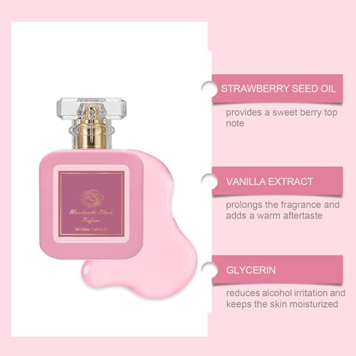 Pink Blush Perfume, A Long-Lasting Fragrance, Portable Set, For Feminine, Youthful Women,Suitable For Sensitive Skin, Dates, Commutes, and Various Other Scenarios
