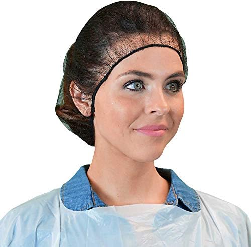 Disposable Hair Nets Food Service Nylon Caps Breathable Honeycomb 24" (100)