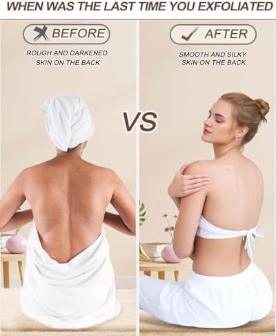 Electric Shower Brush for Body -Wall Mounted Back Scrubber for Shower – Exfoliating Soft Bristles, Hands-Free Wall-Mounted Design, Back Scrubber for Shower, Perfect for Men and Women, Easy to Install