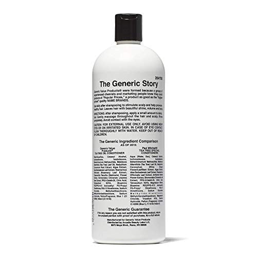 Generic Value Products Tea Tree Oil Conditioner, Helps Prevent Moisture Loss, Increases Body and Volume, Ideal for Daily Maintenance, Provides Incredible Shine, 33.8 Oz