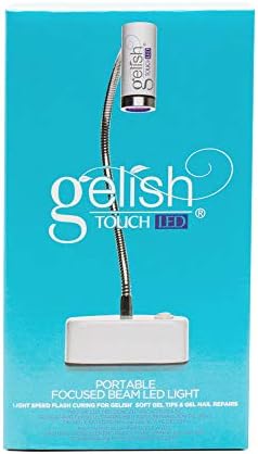 Gelish Touch LED Light – Portable, Rechargeable UV/LED Lamp, Touch Activated, 30-Second Curing for Faster Gel Nail Applications.