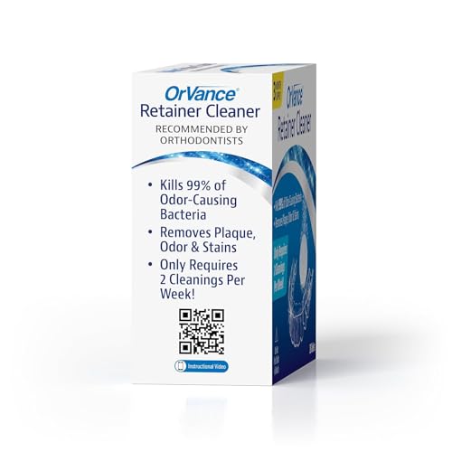 Retainer Cleaner Tablets (6 Month Supply) | Only 2 Cleanings Per Week Required | Removes Odors, Stains, Plaque for Invisalign, Mouth/Night Guards, and Removable Orthodontic Appliances