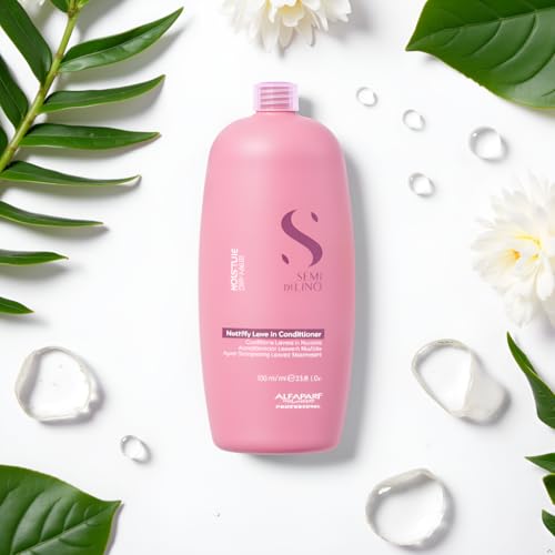 Alfaparf Milano Semi Di Lino Moisture Nutritive Leave-in Sulfate Free Conditioner for Dry Hair - Professional Salon Quality - SLS, Paraben and Paraffin Free - Safe on Color Treated Hair