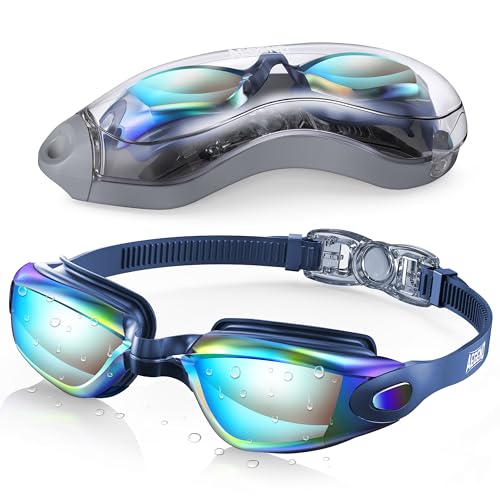 Aegend Swim Goggles, Swimming Goggles No Leaking Full Protection Adult Men Women Youth