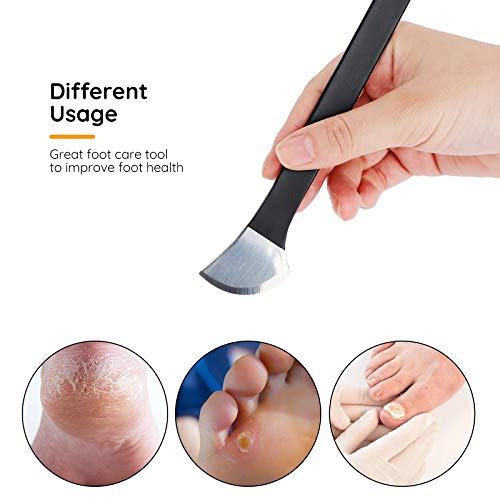 Pedicure Knife Set, Segbeauty 7 Pack Ingrown Toenail Tools with PU Storage Bag, High Manganese Steel Nail Knives Cuticle Remover, Professional Foot Repair Sharp Blade Kit for Nail Corn Callus