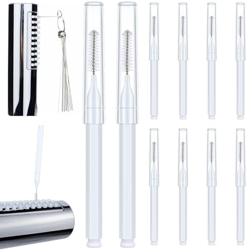 Shower Head Cleaning Brushes, Anti Clogging Cleaner Brush Shower Nozzle Clog Tools Showr Head Nozzle Picks Small Showerhead Cleaner Brush for Small Holes Gaps Nozzles Crevices Jewelry Cleaning 20PCS