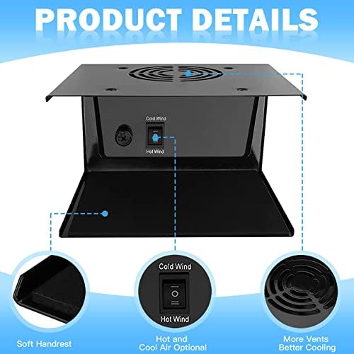 Nail Dryer Fan for Regular Polish 110V 300W Professional Nail Drying Fan with Hot and Cool Air for Hands and Feet Salon Air Nail Dryer Blower Fan for Manicure Salon and Home Use