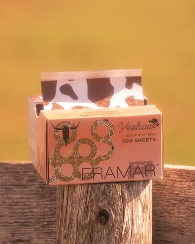 Framar Yeehaw Hair Foils For Highlighting - Pop Up Hair Foil For Hair Highlighting, Highlight Foils For Hair, Aluminum Foil Sheets, Salon Foils For Hair Stylist, Non Slip 500 Pop Up Foil Sheets