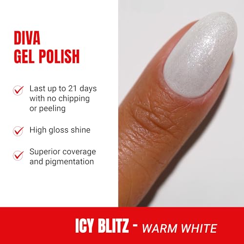 DND Gel Diva Polish Set, Mirrorball Collection, UV/LED GelPolish and Air Dry Nail Lacquer, Matching Chip-Free Polish Duo, 0.5 Fl Oz Each