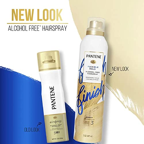 Pantene Air Spray 3 Dot Hair Spray Brushable Strong Hold 7 Ounce (207ml) (2 Pack)