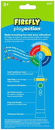 FIREFLY Play Action Sonic The Hedgehog Toothbrush Kit, Interactive Battery Operated Toothbrush with Lights, Music and Games, Batteries Included, Ages 3+