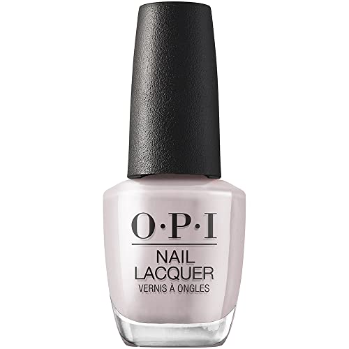 OPI Nail Lacquer Peace of Mined | Sheer Soft Gray Crème Chip Resistant Nail Polish | Vegan, Fast Drying, Streak Free