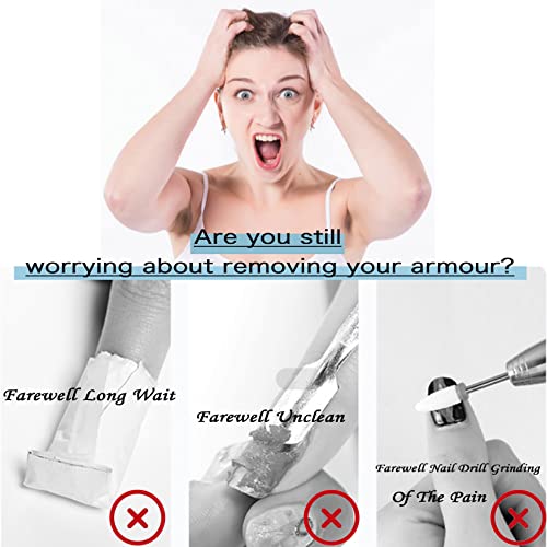 LOUINSTlC Gel Nail Polish Remover 2 Pack, Gel Polish Remover 3-5 Minutes Easy & Quick, Gel Remover for Nails Remove, nall polish remover No Need Soaking Or Wrapping -0.5 0z