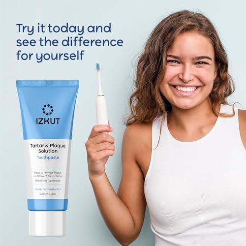 Plaque & Tartar Remover Toothpaste for Teeth: Removes Plaque & Controls Tartar Build-up - Long-Lasting Fresh Breath, Deep Cleansing & Gum-Friendly Formula, Enamel Support Toothpaste for Adults & Kids