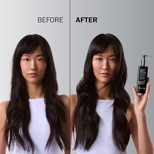 TRUSS Night Spa Overnight Hair Serum - Dry Hair Treatment for Intense Hydration & Reconstruction - Anti-Frizz Overnight Mask Helps Seal Cuticles & Enhance Shine - Vegan Wax Base (8.45 oz)