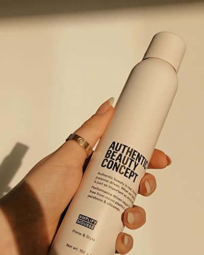 Authentic Beauty Concept Amplify Mousse | Volumizing Mousse | Lightweight Medium Hold Styling | Heat Protection | All Hair Types | Vegan & Cruelty-free | Silicone-free | 6.7 oz