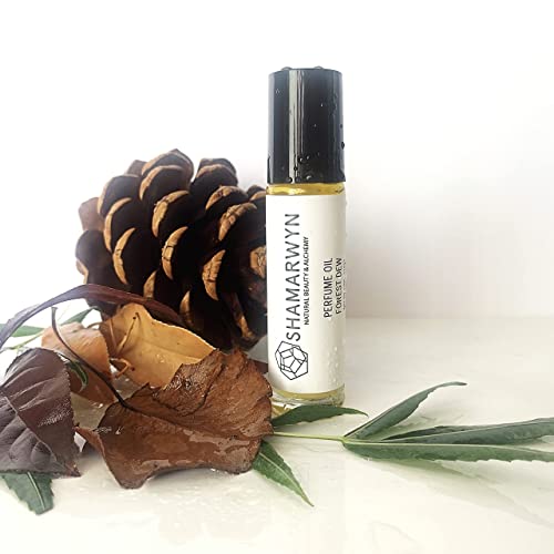 Forest Dew Perfume Oil, Natural Organic, Fresh Woodsy Clean Masculine Unisex Scent, Pure Essential Oil Blend for Men 10ML