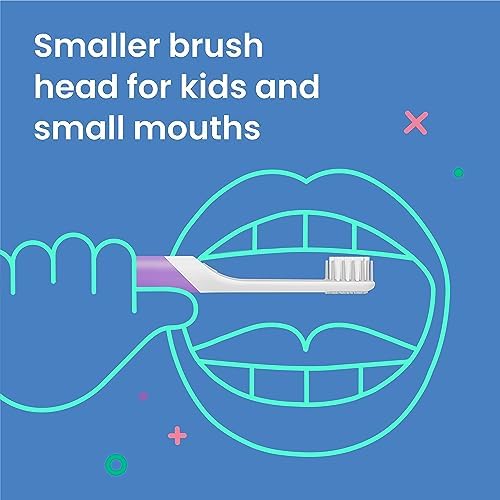 quip Sonic Toothbrush Replacement Heads for Kids - 3 Pack - Verified quip Small Brush Head Refills for Electric Toothbrushes - Soft Bristles, Compact & Flexible - Last 3 Months Each