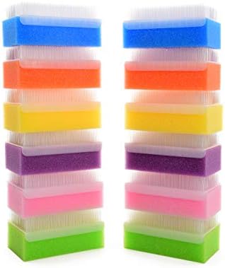 Special Supplies (12 Pack) Baby Bath Sponges Soft Foam Scrubber with Cradle Cap Bristle Brush - Body, Hair, and Scalp Cleaning - Gentle on Infant, Toddler Sensitive Skin - Great Sensory Feel