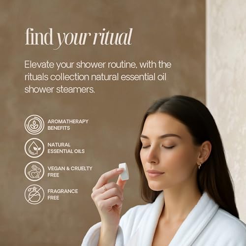Aromatherapy Shower Steamers Made in USA with Natural Essential Oils - Relaxation and Luxury Self Care Birthday Gifts for Women and Men - Variety 6 Pack