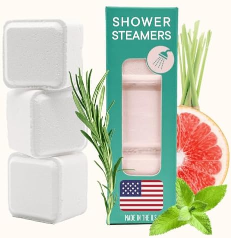 Stress Relief Steamer - Aromatherapy with Pink Grapefruit, Peppermint, Lemongrass and Rosemary - Calming and Relaxing for Anxiety Relief, Spa Aromatherapy Hot Tub - Must-Haves for Women and Men