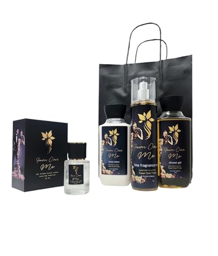 Bath and Body Care Trio Gift Set with Fawn Over Me Perfume and Gift Bag (A Fawn Over Me Trio)