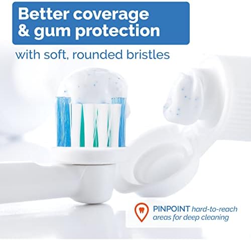 Replacement Toothbrush Heads Compatible with Oral B Braun - 16 Pack Milos Professional Electric Toothbrush Heads Deep Clean Brush Heads Compatible with Oral-B 7000/Pro 1000/9600/ 5000/3000/8000