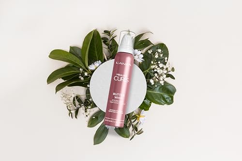 L'ANZA Healing Curls Butter Whip Styling Foam, Hair Styling Mousse for Curly, Coily, Wavy & Afro Hair, Lightweight Control, Anti-frizz & Anti-humidity, Cruelty Free & Vegan