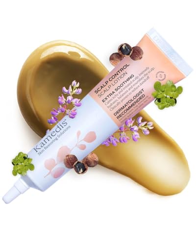 KAMEDIS Scalp Moisturizer Lotion For Dry, Itchy, Dandruff, Flaky, Seborrheic Dermatitis, Psoriasis and Sensitive Scalp. Over-Night Mask Treatment Botanicals-Based. Parabens Free. 3.38 Fl Oz.