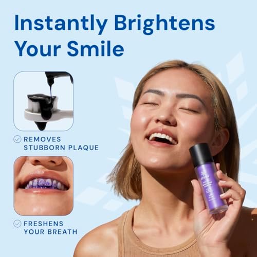 SNOW Teeth Brightening Purple Serum | Gentle & Enamel Safe Instant Brightening for Brighter Smile | Dental Care, Hygiene, & Tooth Care Bright Smile for Events Daily Confidence 2 Month Supply