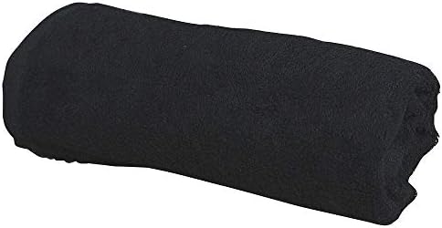 ForPro Professional Collection Premium Bleach Tough Salon Towels, Black, 100% Cotton, Bleach-Proof Towels, Stain Resistant, 16" W x 27" L, 24-Count