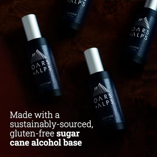 Oars + Alps Ascend Cologne and Body Spray, Blends Sunwashed Cedar with Warm Cardamom Scent, TSA Friendly, 1 Fl Oz