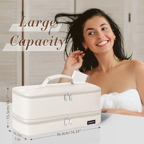 Double Layer Storage Case For Shark Flexstyle, Travel Carrying Case For Shark 430/440 Flexstyle, Organizer Bag For Shark Flexstyle/Dyson Airwrap Styler Attachments