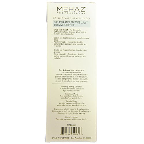 Mehaz 668 Pro Angled Wide Jaw Toenail Clipper