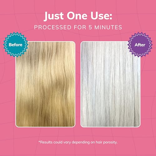 Fanola No Yellow Purple Shampoo - Purple Color Depositing Shampoo for Blondes, Bleached & Grey Hair - Formulated with Violet Pigment to Remove Brassy Tones from Hair - 11.8 Fl oz / 2 Pack