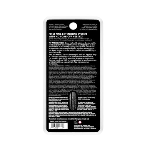 Dashing Diva Super Gel Glue - GelXtend Nail Glue for Nail Tips - Superior Adhesion, No Primer Needed - 10g