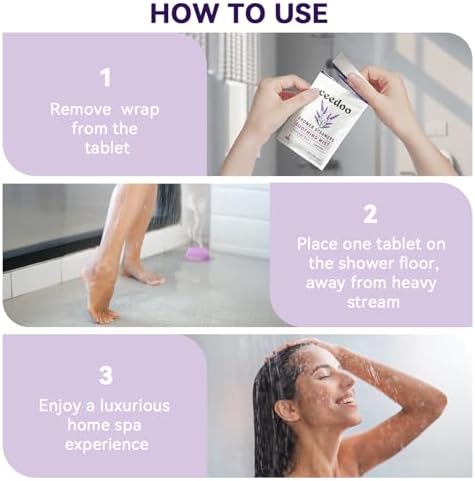 Shower Steamers Aromatherapy 6 Pack Gifts for Women Mom Men, Gifts for Her Stress Relief Home Spa, Birthday Gift Lavender Natural Essential Oil Self Care Relaxation Shower Bombs Teen