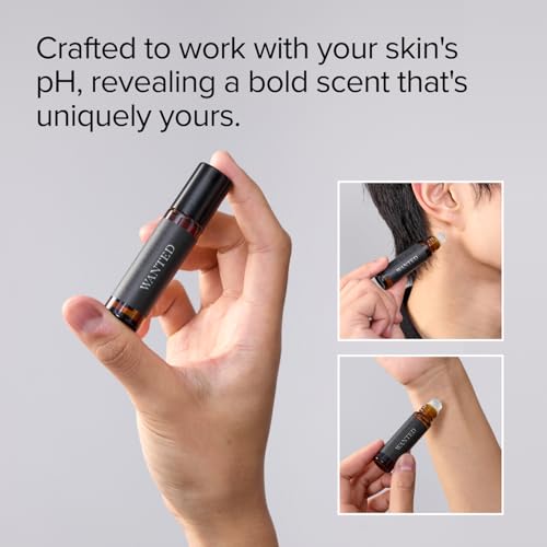 Pure Instinct WANTED The Original Pheromone Infused Essential Oil Perfume Cologne - Men's Collection - TSA Ready (Roll On Bottle 0.34 Fl. Oz./10.2mL)