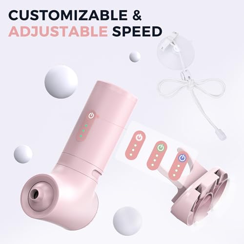 Bath Jets for Tub, Portable Jet Spa for Bathtub, Bubble/Jet Mode, 3-Level Adjustable, Bath Spa for Gifts for Women (Light Pink)