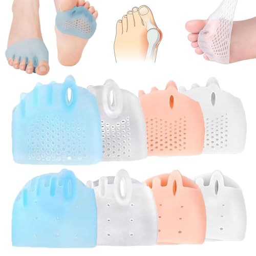 4 Pairs Hyggear Silicone Toe Separators for Women,Bunion Corrector Cushion Silicone Toe Separators for Women & Men