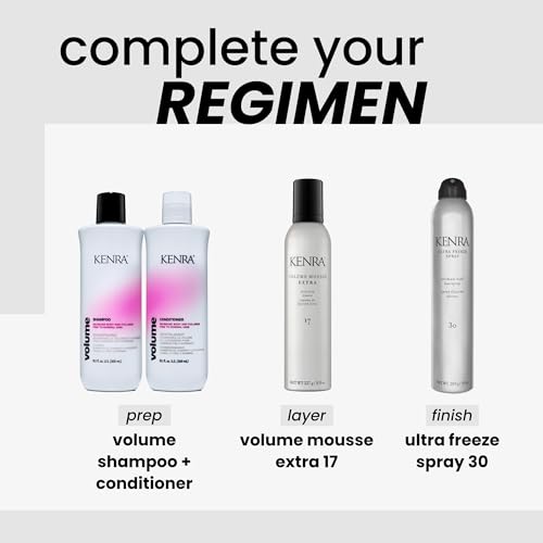 Kenra Ultra Freeze Spray 30 | Ultimate Hold Hairspray | Long-Lasting, Ultra-Firm Hold | Fast-Drying Formula | Provides Humidity Resistance | High Shine, Flake-Free Finish | All Hair Types