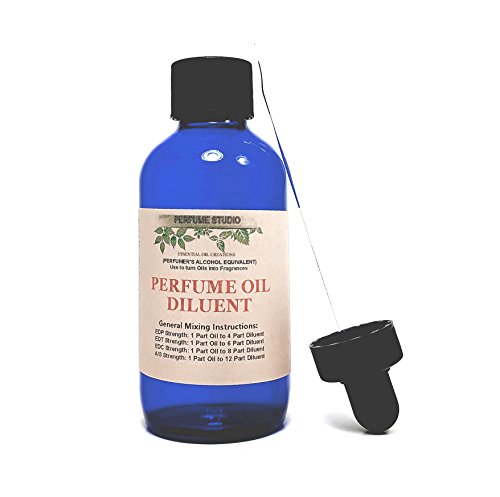 Perfumer's Alcohol Equivalent Mixing Solvent To Convert Pure Perfume Oils into EDP, EDT, COLOGNE, AFTERSHAVE Strength (1, 4 Oz Dropper Bottle)