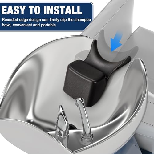 Udefineit Salon Shampoo Neck Rest Cushion, Non-Slip Silicon Shampoo Neck Rest for Sink, Comfortable Shampoo Bowl Neck Rest Pillow, Portable Neck Support for Salon Hairdressing Spa Washing Sink Basin