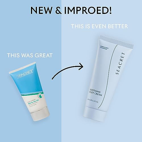 SEACRET Foot Cream - Enriched with Tea Tree Oil, Shea Butter, Cocoa Butter, Olive Oil, and Dead Sea Minerals