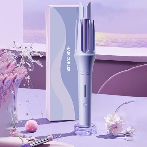 Automatic Hair Curler, 4 Temperature & 3 Timer Settings, Auto Shut-Off, Anti-Scald, Rotating Curling Wand