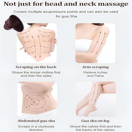 Meridian Brush Massage Brush, Body Relaxation Meridian Massage Brush (2), Gentle Exfoliation, Moisturizing