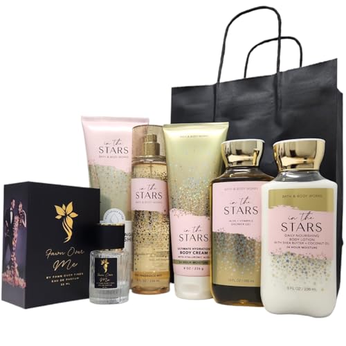 Bath and Body In The Stars DELUXE Gift Set with Fawn Over Me Perfume and Gift Bag (In The Stars DELUXE)