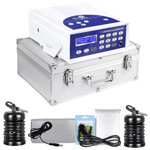 Lecaung Ionic Foot Bath Detox Machine, Professional Ion Cleanse Ionic Detox Foot Bath Spa Machine with LED Display, Far Infrared Belt