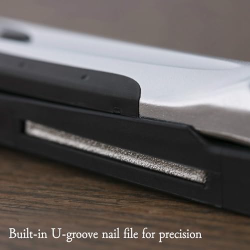 KAI Japanese Nail Clippers With Side Nail File, Stainless Steel, Made in Japan