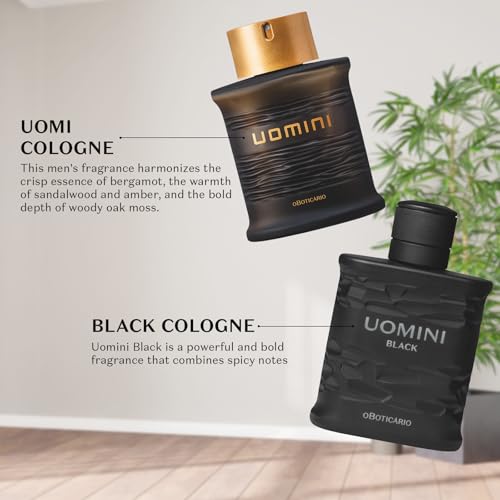 O Boticario UOMINI Cologne for Men, Long Lasting Premium Cologne for Men, 100ml